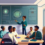 Firefly a professor in a classroom teaching students about crypto wallets 58036.jpg